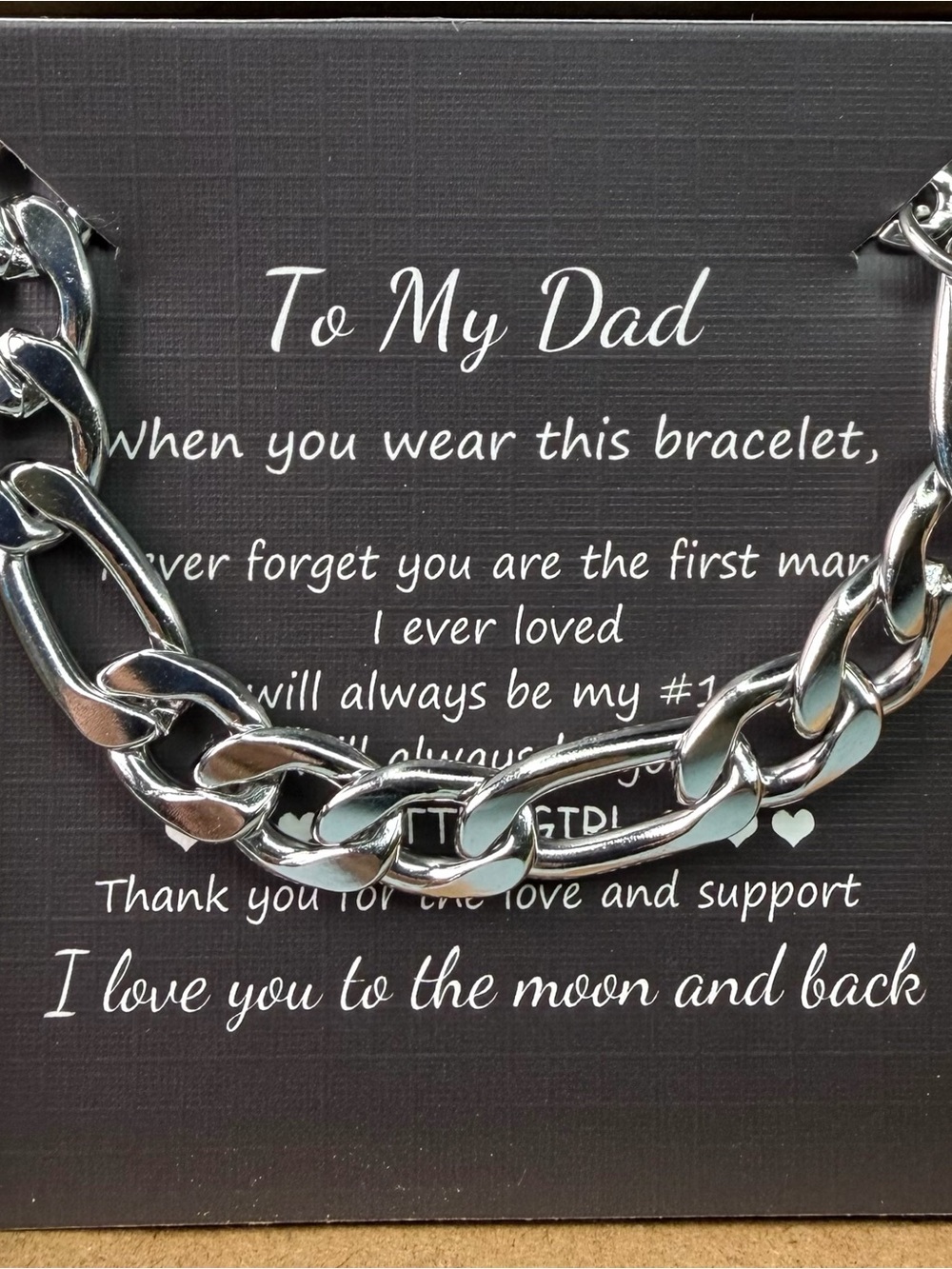 Polished Silver-Tone Cuban Link Bracelet for Men - Gift Bracelet